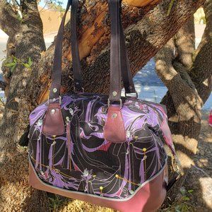 Maleficent Burgundy Squared Handbag